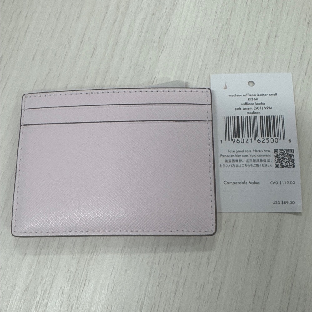 Kate Spade Madison Saffiano Leather Card Holder – Pale Amethyst - Picture 2 of 2